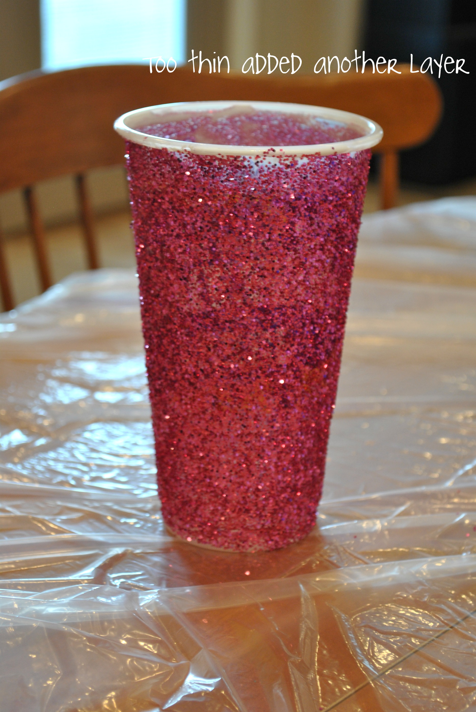 Glitter cup tutorial. Craft