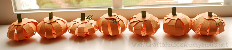 Paper pumpkins