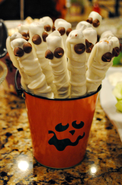 Chocolate dipped mummies