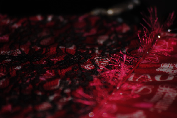 table runner up close