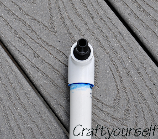 PVC Rocket Launcher Close up Barb