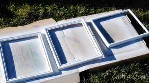Holiday Spray painted frames