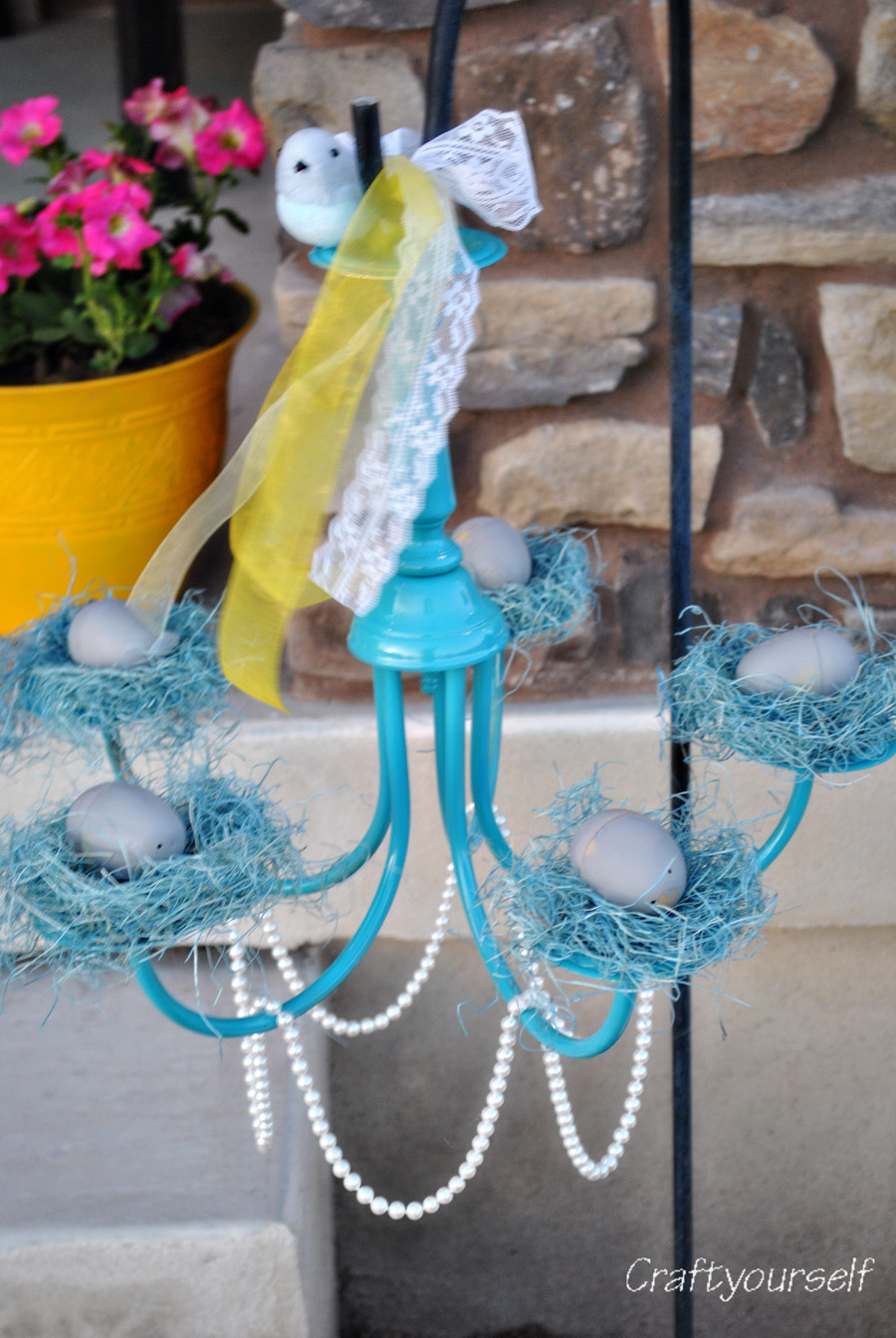 Outdoor Chandelier close up