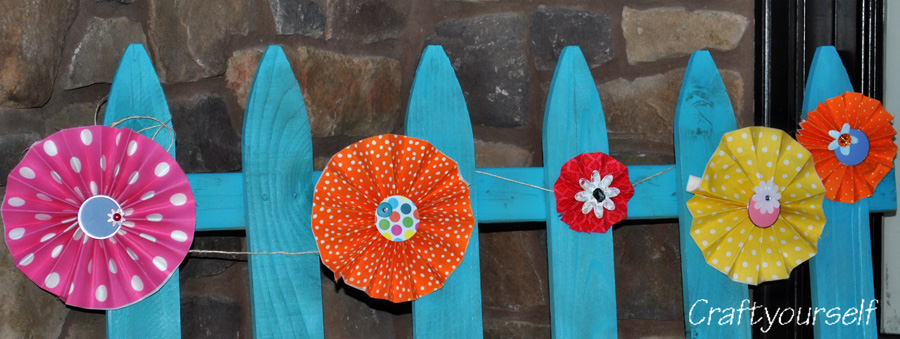 Picket fence close up flowers