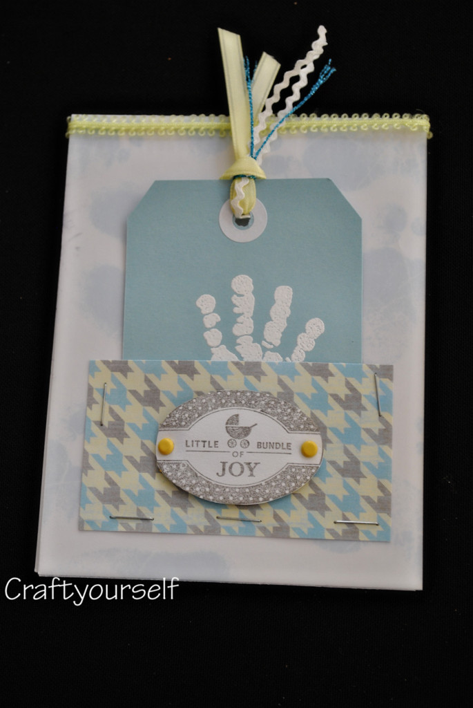 Baby Boy Hand made card Craft