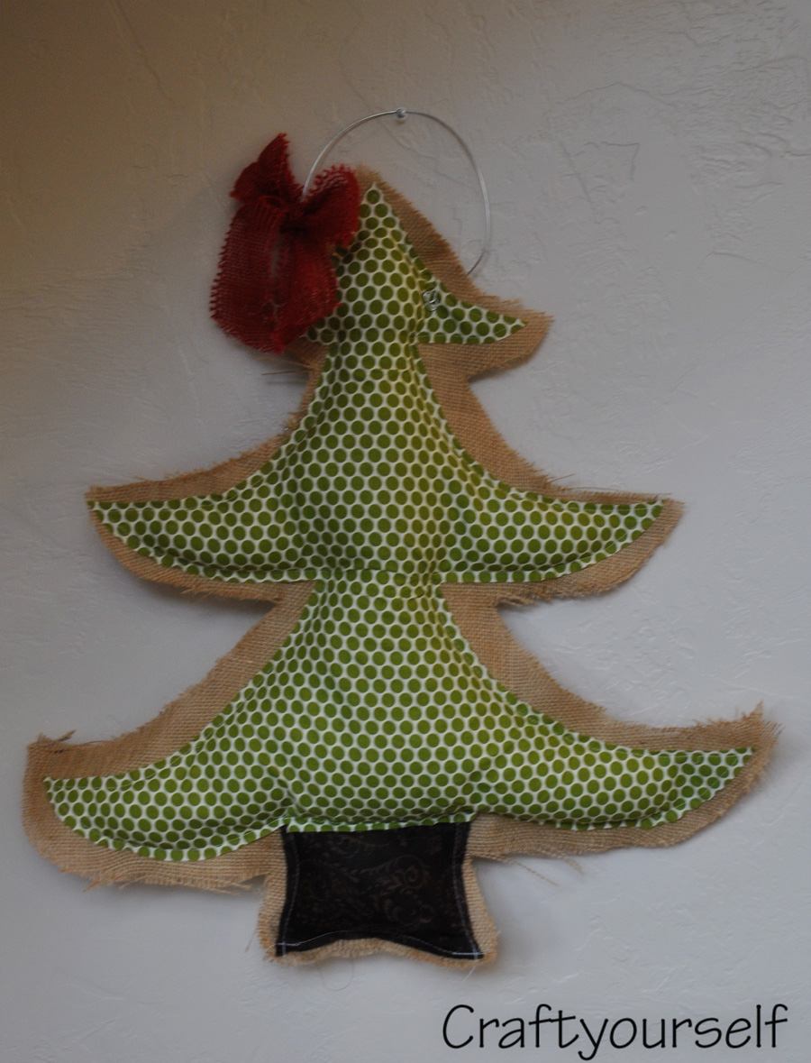 Burlap Christmas tree