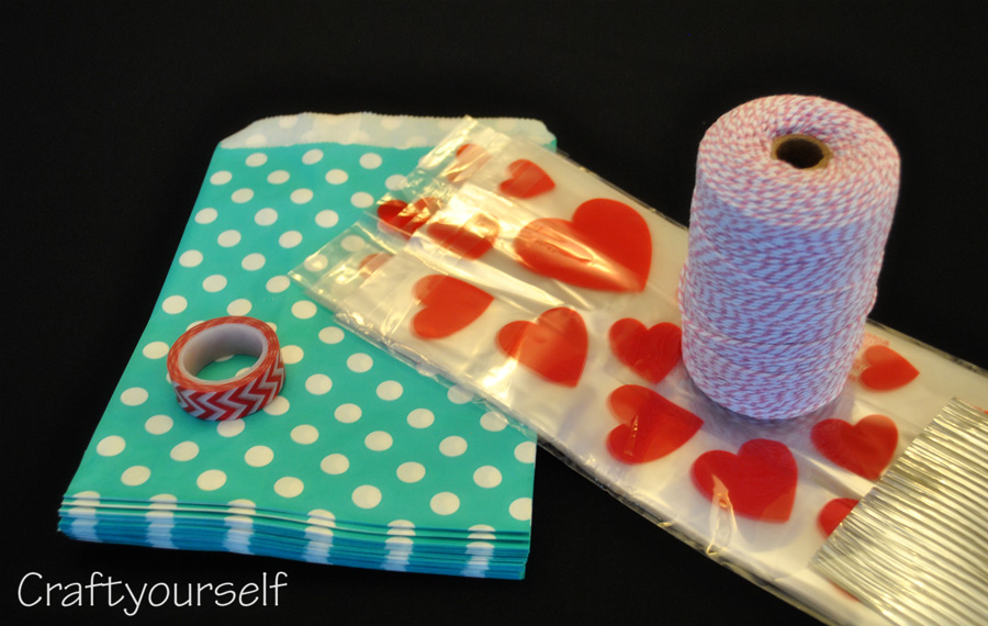 Valentine baggie supplies