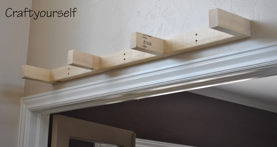 Floating shelf roughed in