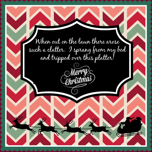 Christmas platter tag