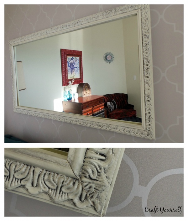 Glazed mirror frame