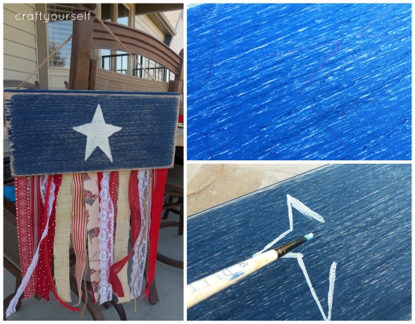 fringe flag with star
