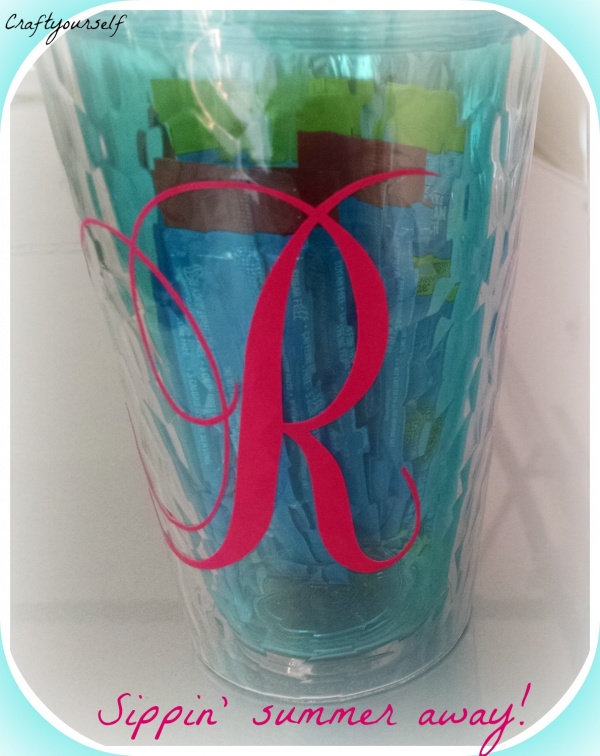 Monogrammed Drink glass
