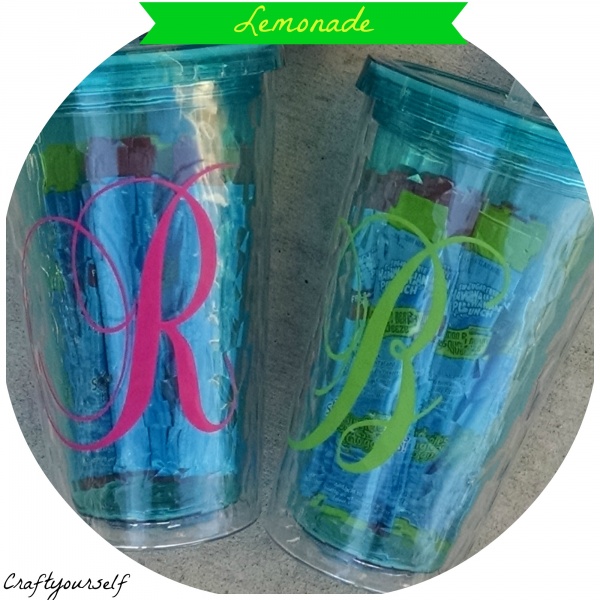 Monogrammed drink glasses 2