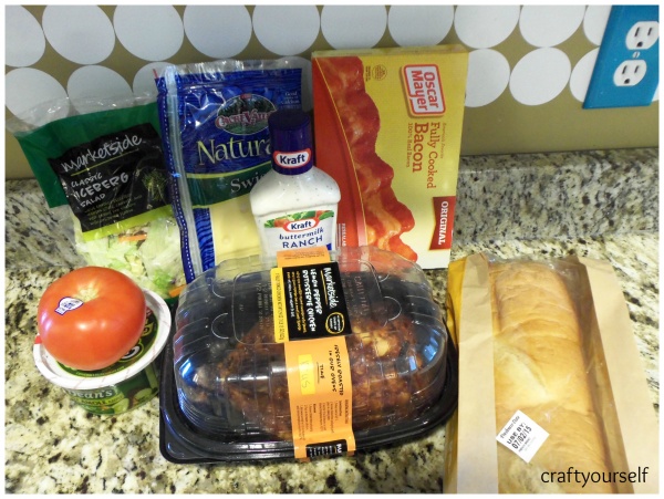 chicken bacon ranch sandwhich ingredients