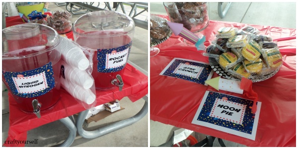 rocket party food station