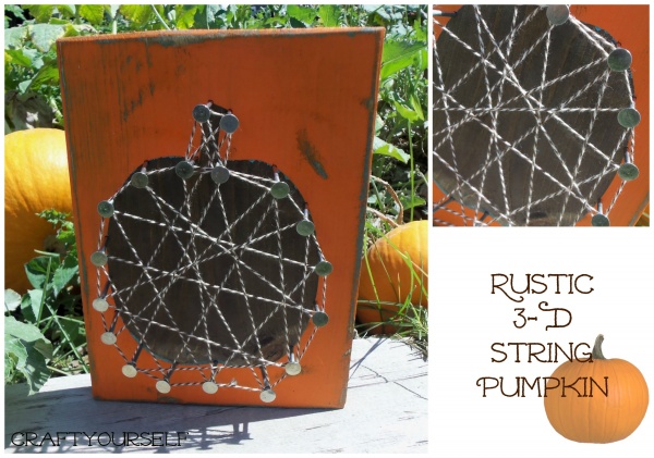rustic string pumpkin