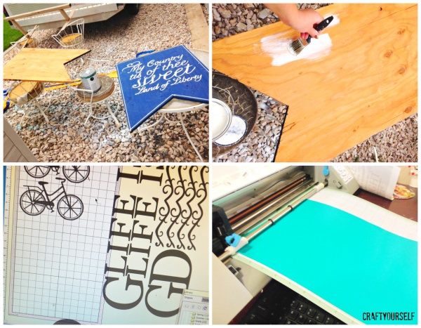 Good Life bike board painting