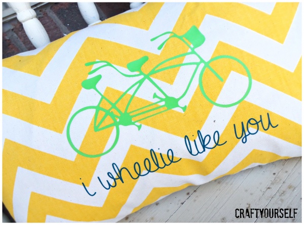 wheelie like you bike pillow