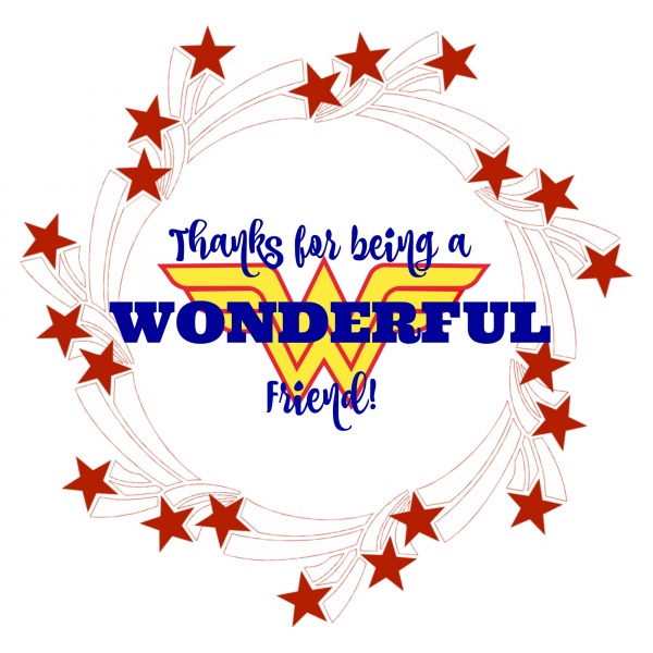 Wonderful friend thank you tag