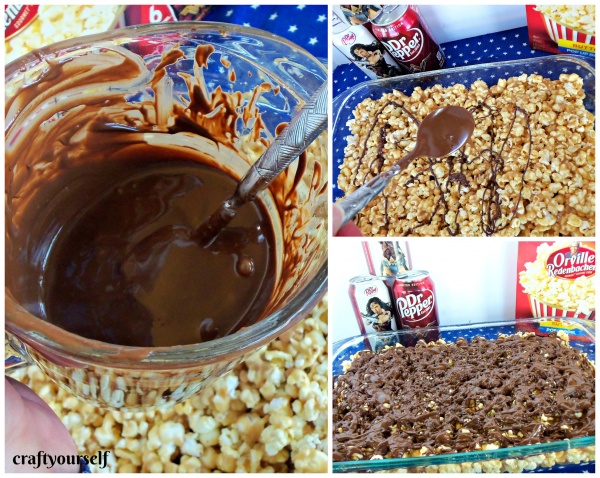 popcorn bars chocolate drizzle