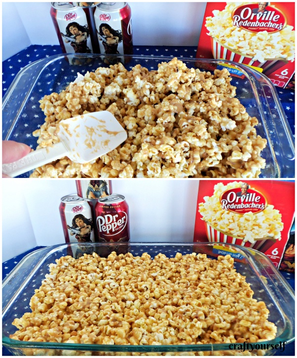 popcorn bars press into pan