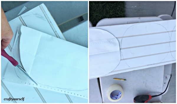 bead board pumpkin design