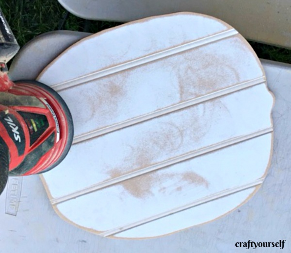 bead board pumpkin sand