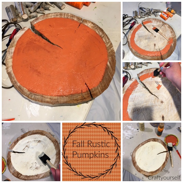 Painting Rustic pumpkins