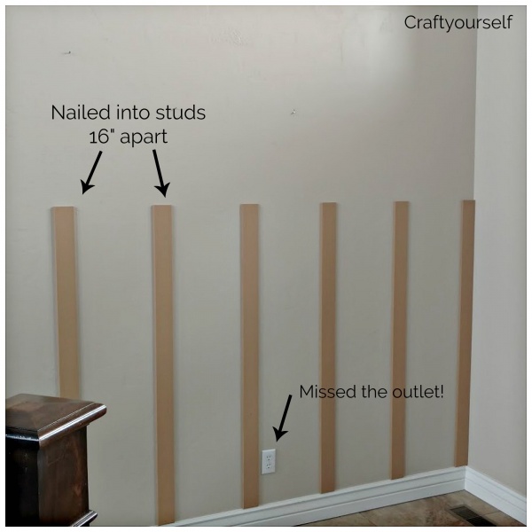 DIY Simple and Easy tutorial Board and Batten Wall