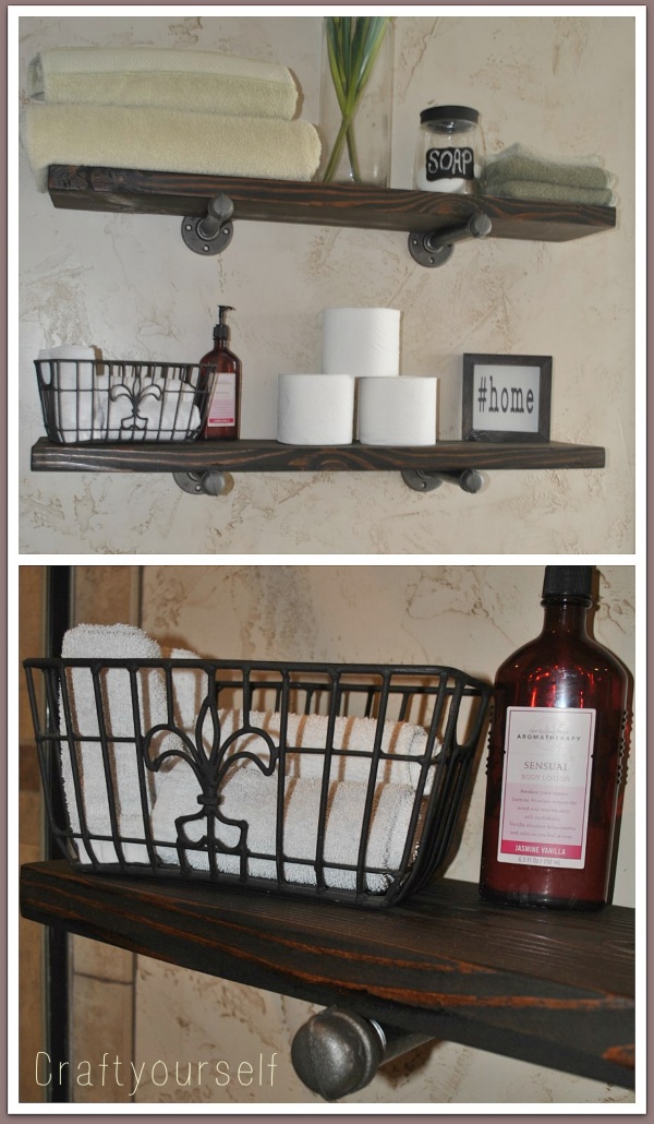 Upclose of industrial shelving