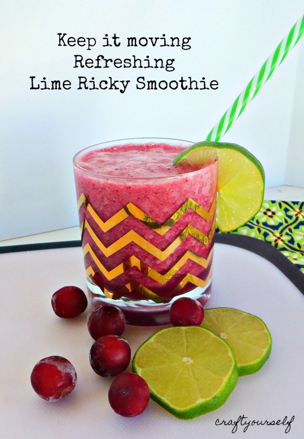 Keep it moving refreshing lime ricky smoothie
