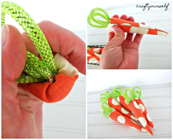 easter bunny carrots sewn