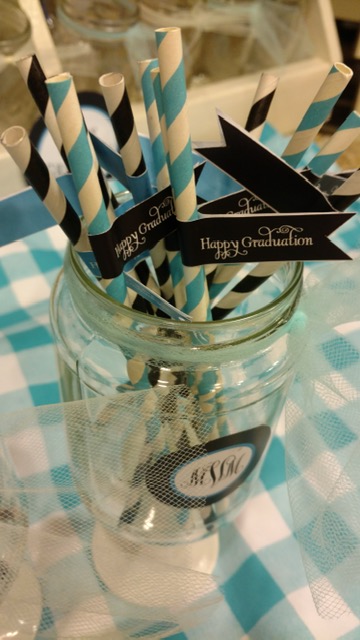 Graduation straw banners