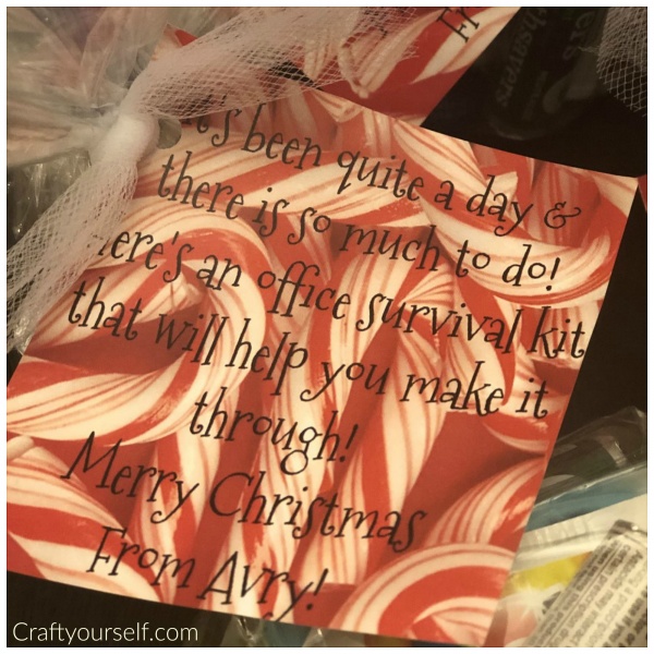 Office survival Kit Tag