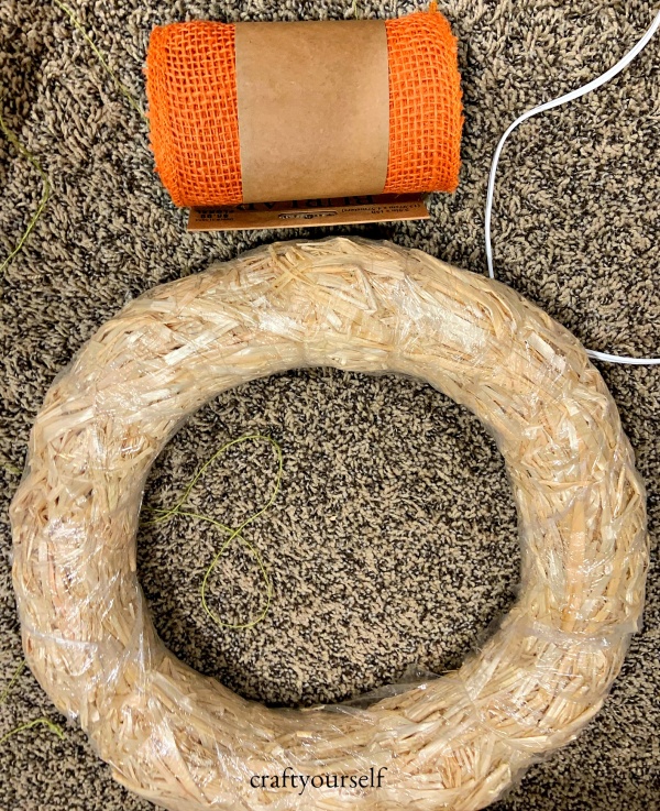 ruffle wreath supplies